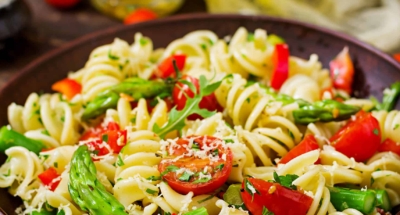 Fusilli aux asperges vertes et Gran Gusto - Galbani