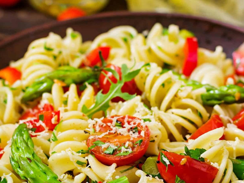 Fusilli aux asperges vertes et Gran Gusto - Galbani