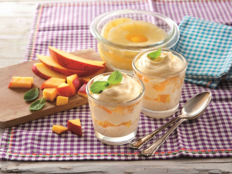 Exotische tiramisu met mango en ananas - Galbani