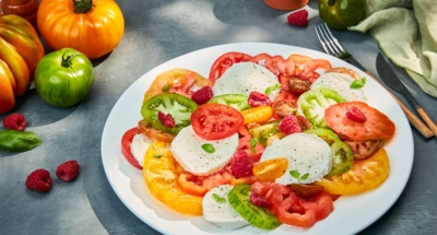 Caprese met frambozen - Galbani