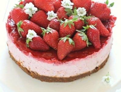 Cheesecake met Ricotta en aardbei - Galbani