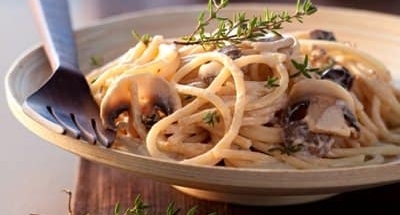 Pasta met eekhoorntjesbrood, Ricotta en tijm - Galbani