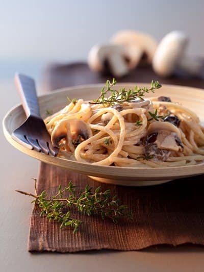 Pasta met eekhoorntjesbrood, Ricotta en tijm - Galbani