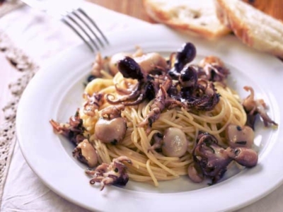 Linguine met inktvis - Galbani