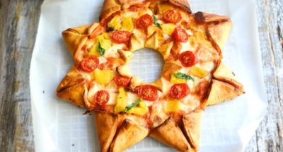 Pizza étoile tomates mozzarella et poivrons - Galbani