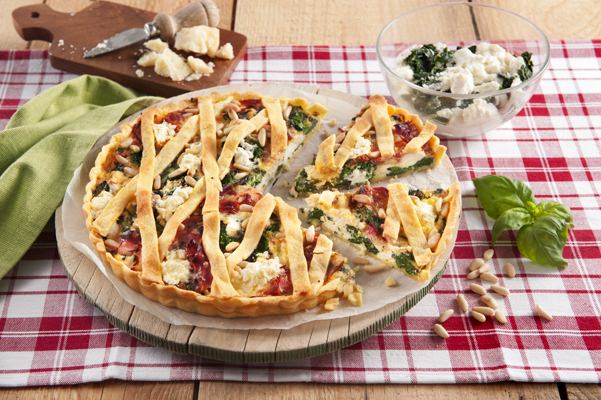 Quiche met Ricotta, spinazie en ham - Galbani