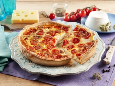 Quiche aux tomates cerises et ricotta - Galbani