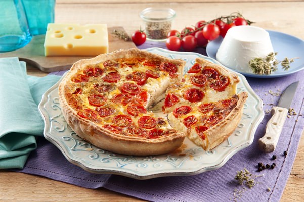 Quiche aux tomates cerises et ricotta - Galbani