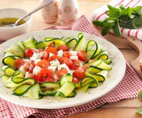 Linten van courgettes & Mozzarella op de wijze van Capri - Galbani