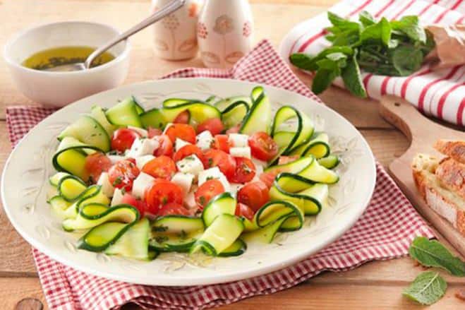 Linten van courgettes & Mozzarella op de wijze van Capri - Galbani