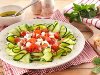 Rubans de Courgettes & Mozzarella façon Caprese - Galbani