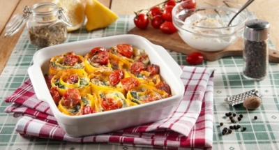 Rouleaux à la Ricotta, aux Épinards et aux Tomates Cerises - Galbani