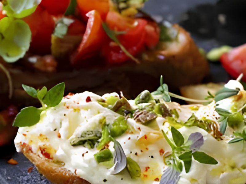 Bruschetta met stracciatella, gekonfijte tomaten & basilicum - Galbani